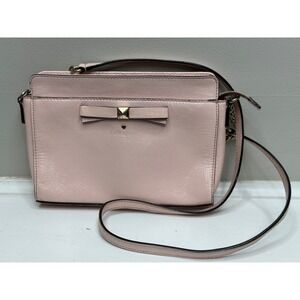 Kate Spade New York Beacon Court Angelica bow‎ crossbody bag Pink